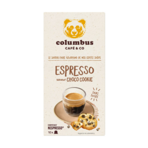Capsules Saveur choco blanc Columbus Café & Co x10 pour Nespresso