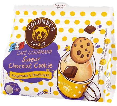 Colombus Café & Co Café Gourmand Chocolat Cookie - Capsule Nespresso  Compatible