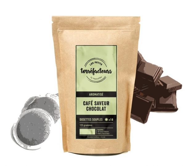 Les Petits Torréfacteurs - Chocolate-flavoured coffee pods for Senseo x90